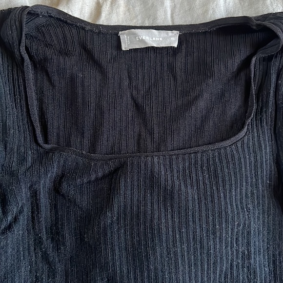 EVERLANE | Black Square Neck Sweater - Picture 2 of 3